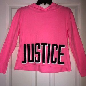 Justice Cropped Hoodie